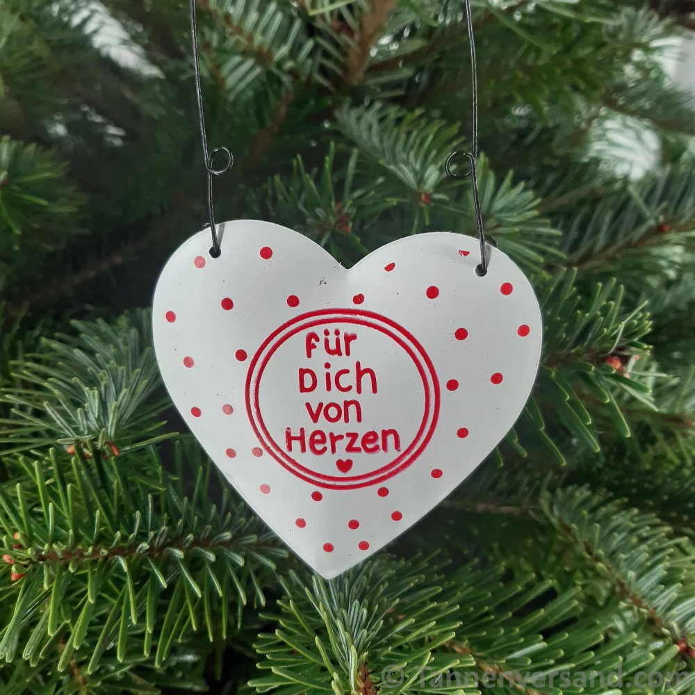 Anhänger Herz aus Metall Weiß 8 x 8 cm versch. Varianten - Image 4